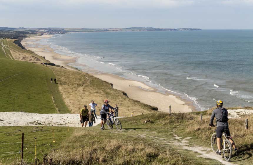 Pedal on over to one of Northern France’s most iconic sights: the cliffs at Cap-Gris-Nez