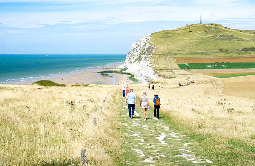 The whole family will love the easy clifftop walking routes on the Opal Coast