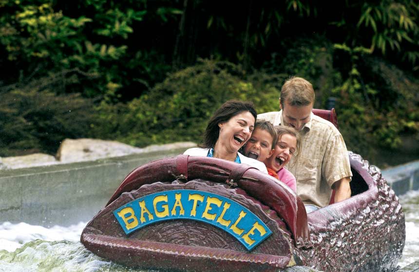 There’s fun to be had on your family weekend break on Bagatelle theme park’s water-world rides