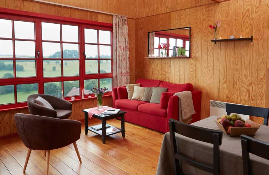 Chalet style gite at the eco-friendly resort Domaine du Val, northern France