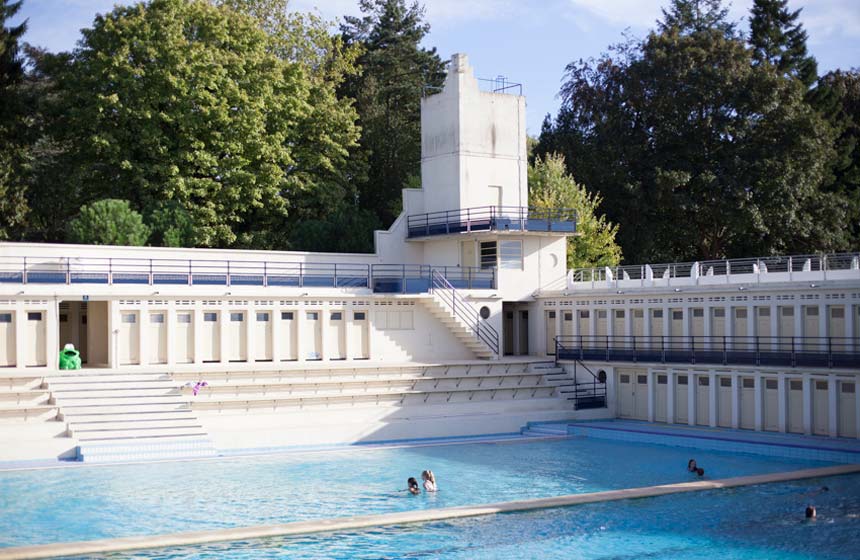 The beautiful Art deco swimming pool in Bruay-La-Buissière, Northern France