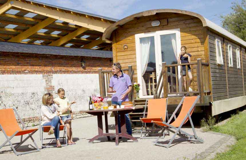 Al fresco family soirées outside your accommodation at Domaine du Lieu Dieu 