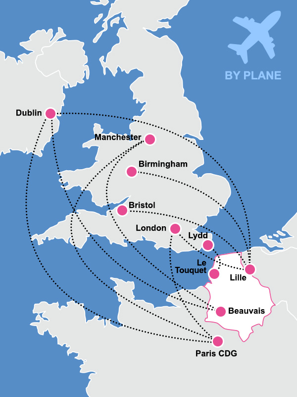 Flights to northern France