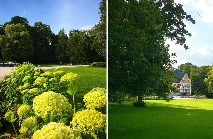 … and a burst of over 300 hydrangeas