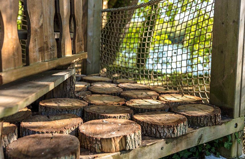 La Croix du Vieux Pont Homair campsite - Stairs - Berny Rivière