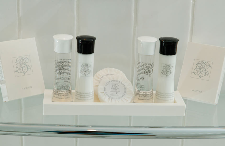 Luxury toiletries, one of many special touches you can expect at Hotel Echappée en Baie in Saint Valery sur Somme