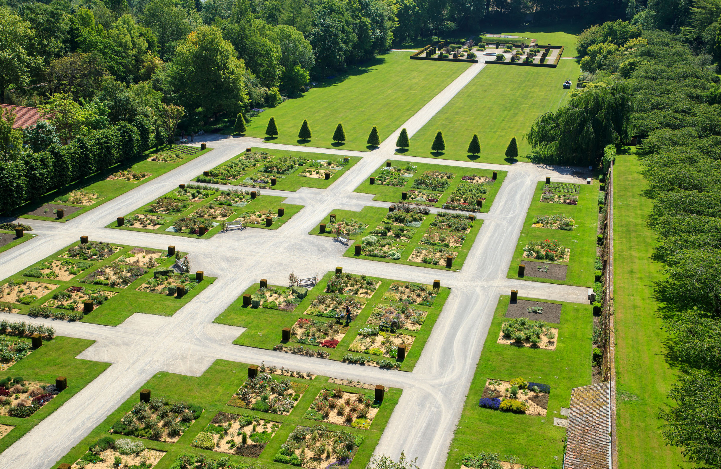 There’s an unbeatable view over Abbaye-de-Valloires’ gardens from your suite