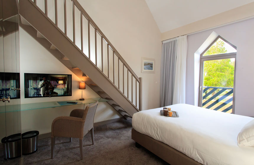 Duplex 2-storey rooms at the Holiday Inn in Le Touquet are perfect for families
