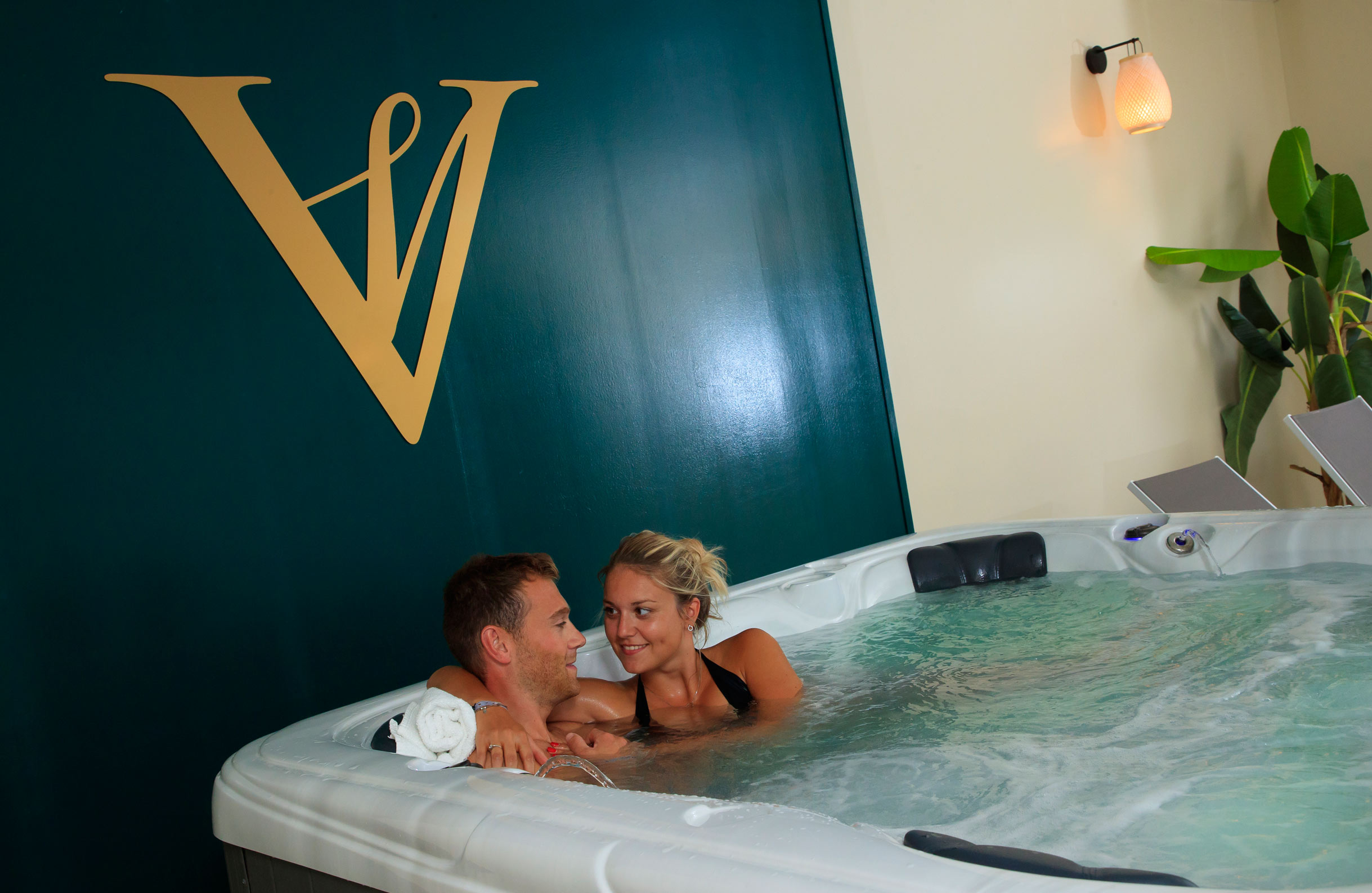 The hot tub at Villa Varentia boutique B&B in Northern France is the perfect place to press pause and get the much needed zen factor