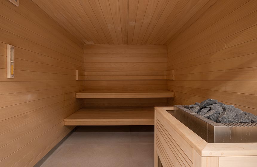 Head to the Radisson Blu’s sauna for the perfect dose of relaxation and tranquillity