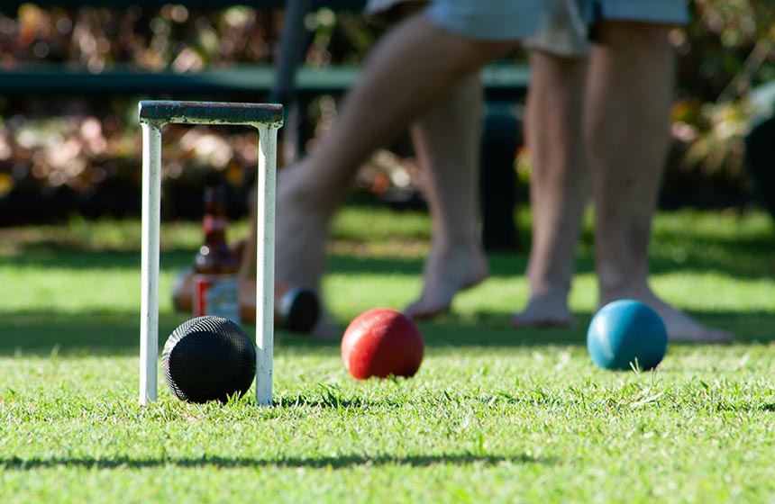 Croquet, anyone? Just one of the family-friendly features at the gite