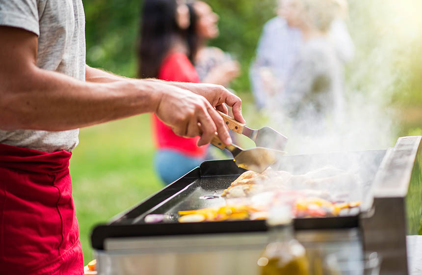 Make the most of Manoir de la Cour's barbecue for some al fresco cooking and dining during your stay