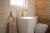 The bathroom in your cabin at Bain de Forêt