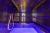 The chic steam room literally shimmers!  