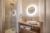 Luxury ensuite bathrooms adjoin the hotel’s Comfort rooms