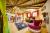 The colourful interior of your cottage at Camping Le Coeur de la Forêt
