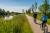 You can cycle all along the Somme tow path to the Somme bay