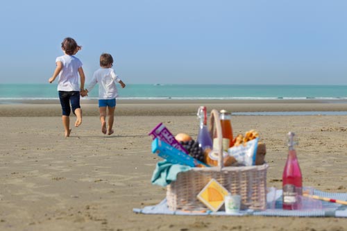 Child-friendly beache in France: Wimereux - Northern France